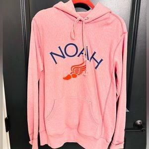 NOAH Winged Foot Hoodie - Red / M